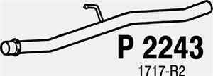 Pakoputki, Keskellä, CITROËN C8, FIAT ULYSSE, PEUGEOT 807, 1717-R2