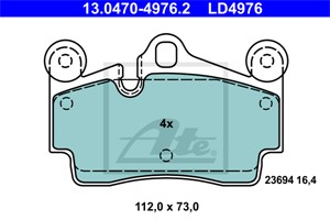 Jarrupalasarja, levyjarru, Taka-akseli, AUDI Q7, PORSCHE CAYENNE, VW TOUAREG, 4L0 698 451 D, 7L0 698 451 A, 7L0 698 451 B, 7L0 698 451 G