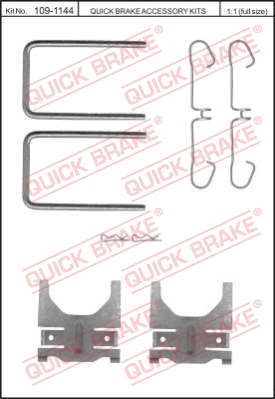 Tarvikesarja, jarrupala QUICK BRAKE 109-1144