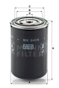 Polttoainesuodatin MANN-FILTER WDK 940/6