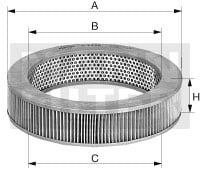 Ilmansuodatin MANN-FILTER C 3042