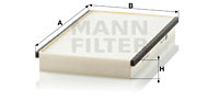 Raitisilmasuodatin MANN-FILTER CU 2746