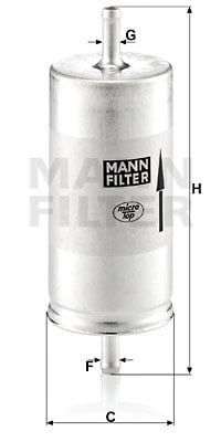 Polttoainesuodatin MANN-FILTER WK 413