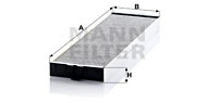 Raitisilmasuodatin MANN-FILTER CUK 5258