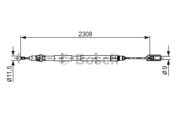 Käsijarruvaijeri BOSCH 1 987 477 953