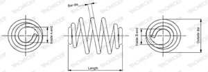 Jousi (auton jousitus), Taka-akseli, AUDI A3, TT, TT Roadster, 1J0511115DE