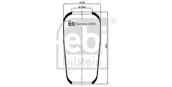 Metallipalje, ilmajousitus FEBI BILSTEIN 20883
