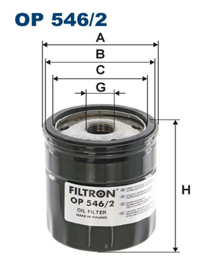 Öljynsuodatin FILTRON OP 546/2