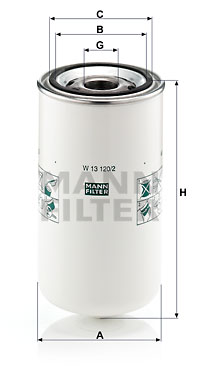 Öljynsuodatin MANN-FILTER W 13 120/2