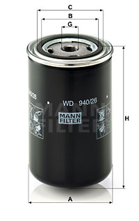 Öljynsuodatin MANN-FILTER WD 940/26