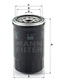Öljynsuodatin MANN-FILTER W 8011