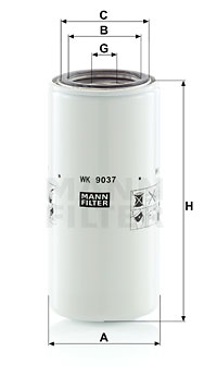 Polttoainesuodatin MANN-FILTER WK 9037 x