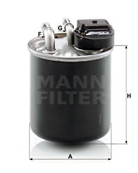 Polttoainesuodatin MANN-FILTER WK 820/20