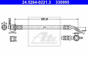 Jarruletku, Taka-akseli, TOYOTA COROLLA, COROLLA Kombi, COROLLA Sedan, COROLLA Verso, MATRIX, 90080-94133, 90947-02C50, 90947-02E88