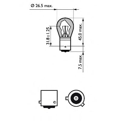 Polttimo, vilkkuvalo PHILIPS 12496LLECOCP