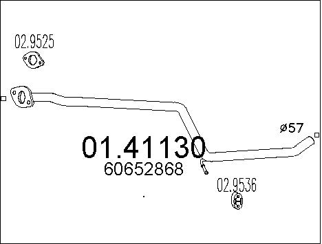Pakoputki MTS 01.41130
