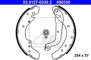 Jarrukenkäsarja, Taka-akseli, ALFA ROMEO,CITROËN,FIAT,OPEL,PEUGEOT,RENAULT,VAUXHALL, 4241 58, 4241 H8, 44 00 323, 44 03 294, 5888146, 77