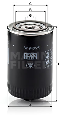 Öljynsuodatin MANN-FILTER W 940/25