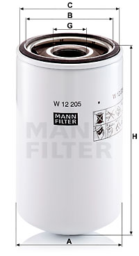 Öljynsuodatin MANN-FILTER W 12 205