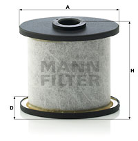 Suodatin, kampikammiotuuletus MANN-FILTER C 911 x-2