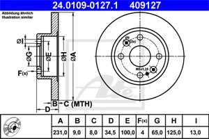 Jarrulevy, Taka-akseli, MAZDA 323 C IV, 323 F IV, 323 S IV, MX-5 I, B461-26-251C, B461-26-251D, B4Y2-26-251, B4Y2-26-251A, B4Y2-26-251B,