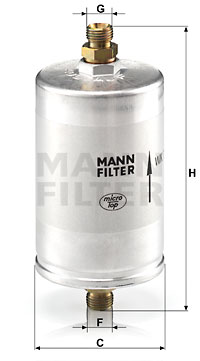 Polttoainesuodatin MANN-FILTER WK 726/3