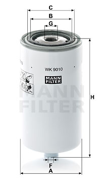 Polttoainesuodatin MANN-FILTER WK 9010