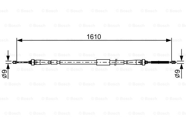 Käsijarruvaijeri BOSCH 1 987 482 636