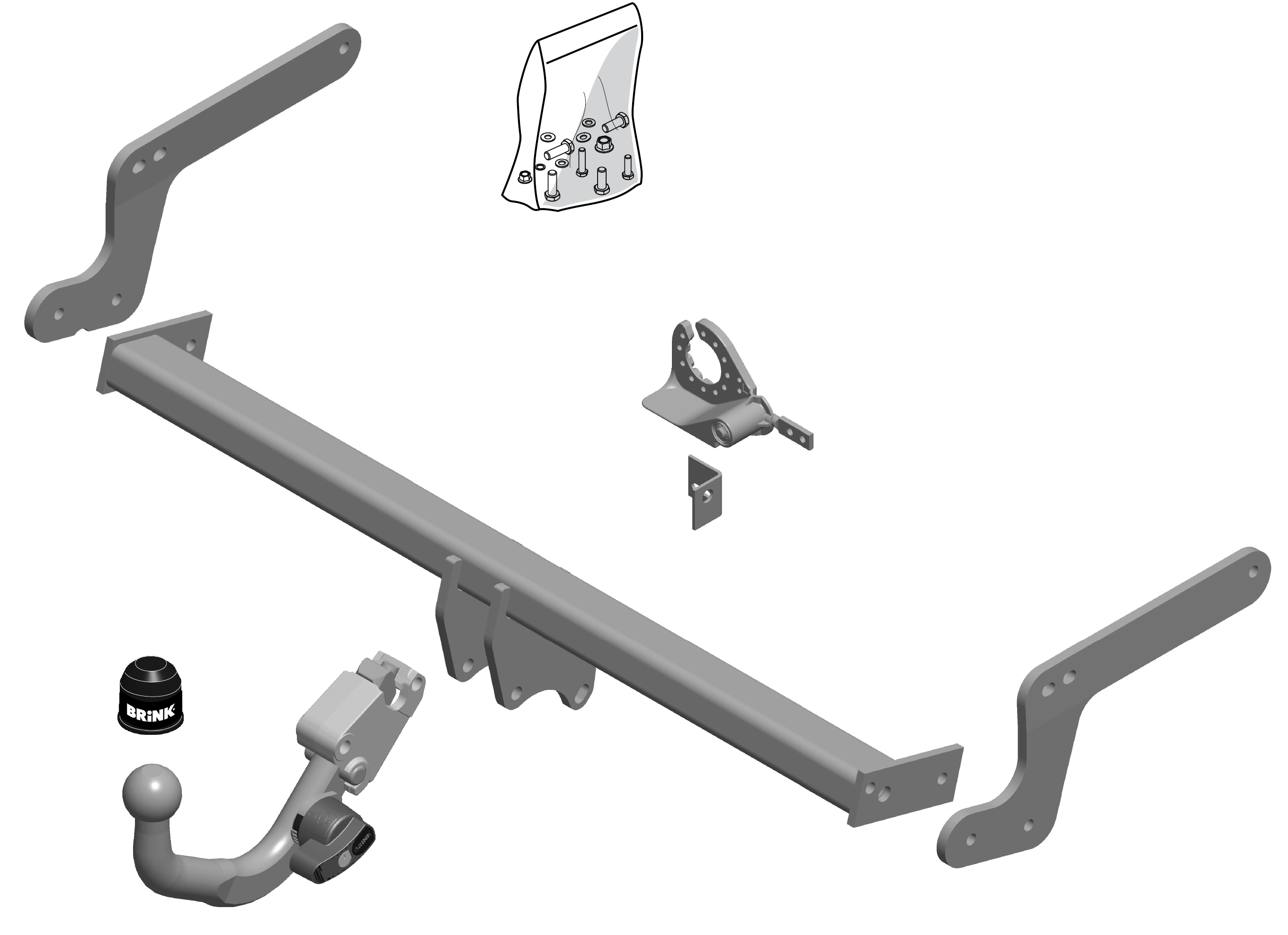 Vetokoukku BRINK 647700 Dacia Duster '10-17