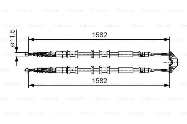 Käsijarruvaijeri BOSCH 1 987 482 138