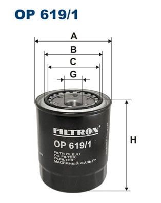 Öljynsuodatin FILTRON OP 619/1