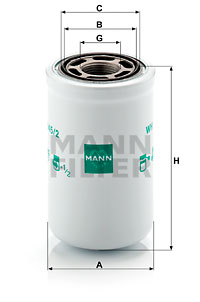 Hydrauliikkasuodatin, automaattivaihteisto MANN-FILTER WH 945/2