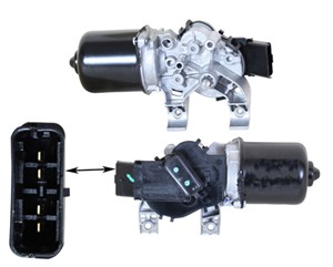 Pyyhkijän moottori, Edessä, NISSAN NOTE, 288009U100, 288009U10A, 288009U10B