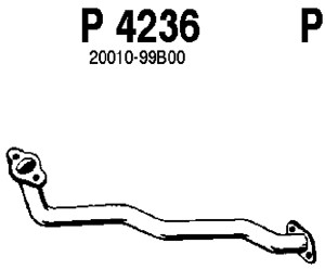 Pakoputki, Edessä, NISSAN MICRA II, 20010-99B00
