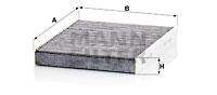 Raitisilmasuodatin MANN-FILTER CUK 2335 KIT