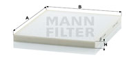Raitisilmasuodatin MANN-FILTER CU 2434