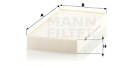 Raitisilmasuodatin MANN-FILTER CU 2329