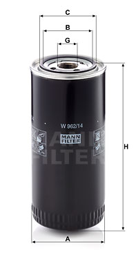 Öljynsuodatin MANN-FILTER W 962/14