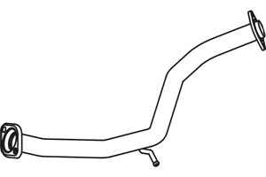 Pakoputki, Keskellä, TOYOTA AURIS, COROLLA Sedan, 17420-0D120, 17420-0D130, 17420-0R010, 17420-22110, 17420-22120