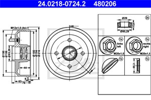 Jarrurumpu, Taka-akseli, FORD,MAZDA, 1000859, 1017668, 1045392, 1E00-26-251, 1E00-26-251A, 1E01-26-251, 1E01-26-251A, 1E02-26-251, 40348