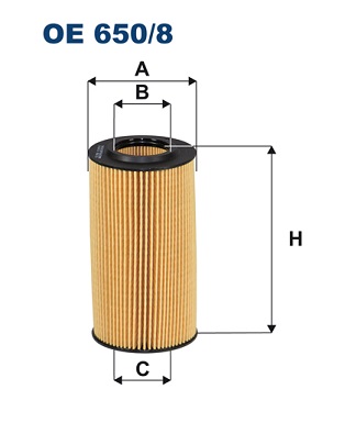 Öljynsuodatin FILTRON OE 650/8