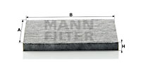 Raitisilmasuodatin MANN-FILTER CUK 2035