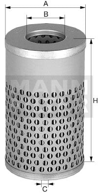 Suodatin, työhydrauliikka MANN-FILTER H 617 n