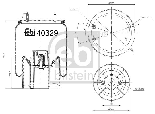 Metallipalje, ilmajousitus FEBI BILSTEIN 40329