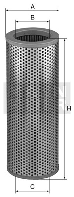 Suodatin, työhydrauliikka MANN-FILTER HD 15 117