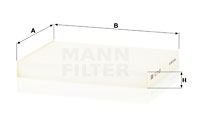 Raitisilmasuodatin MANN-FILTER CU 21 009
