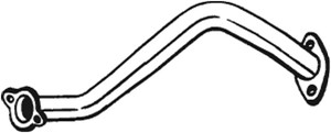 Pakoputki, Edessä, OPEL AGILA, SUZUKI SPLASH, VAUXHALL AGILA Mk II, 1419051KA0, 4709329, 93194217