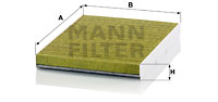 Raitisilmasuodatin MANN-FILTER FP 2862