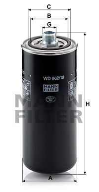 Hydrauliikkasuodatin, automaattivaihteisto MANN-FILTER WD 962/19