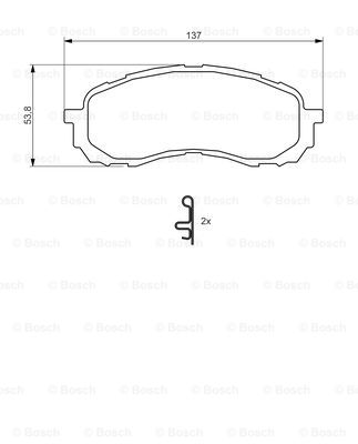Jarrupalasarja, levyjarru BOSCH 0 986 494 373